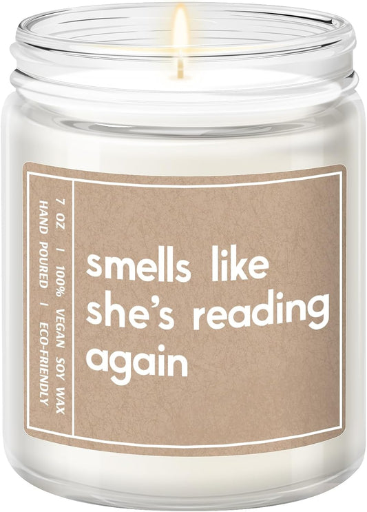 She’s Reading Again Candle