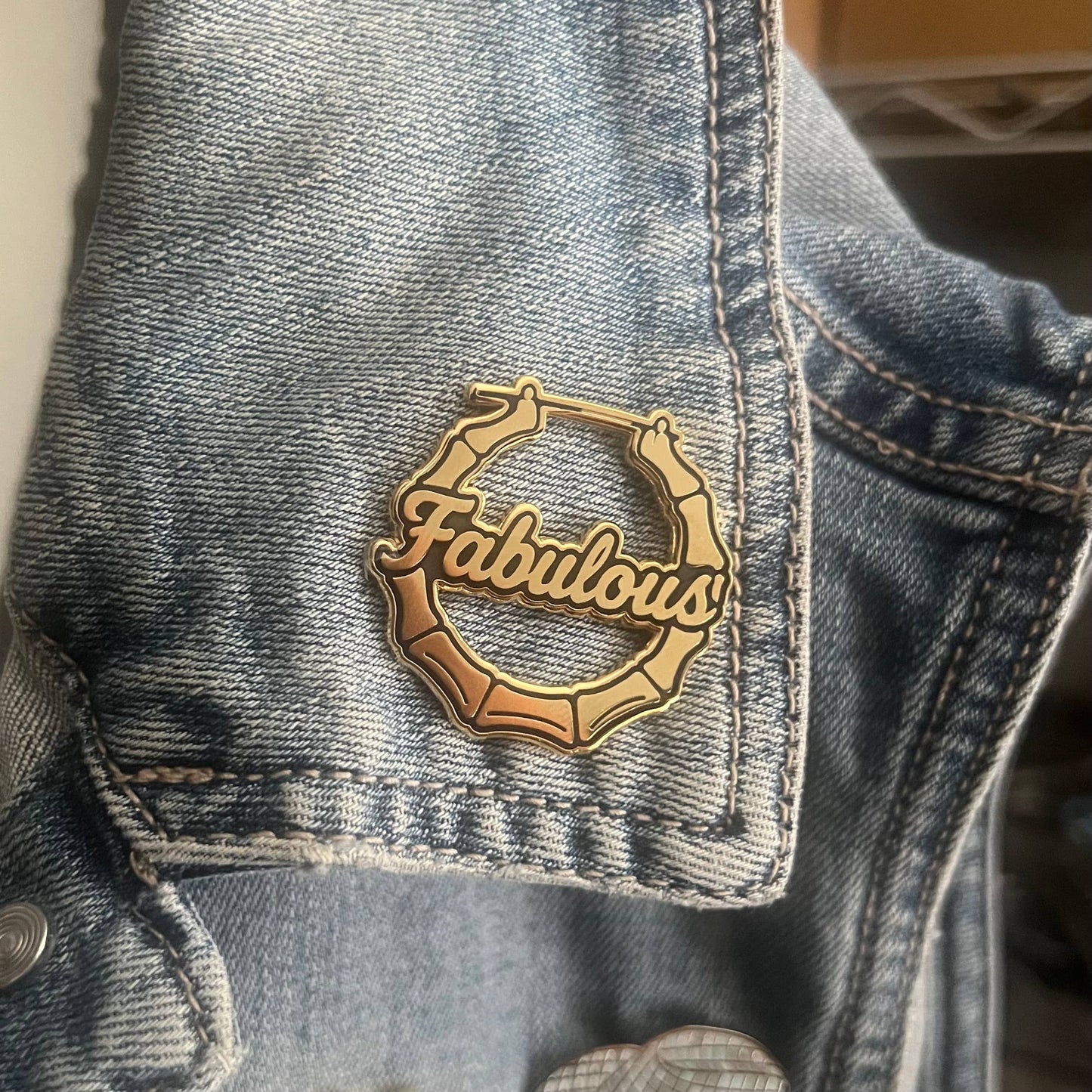Bamboo Earring Enamel Pin