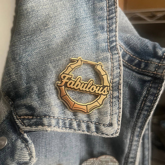 Bamboo Earring Enamel Pin