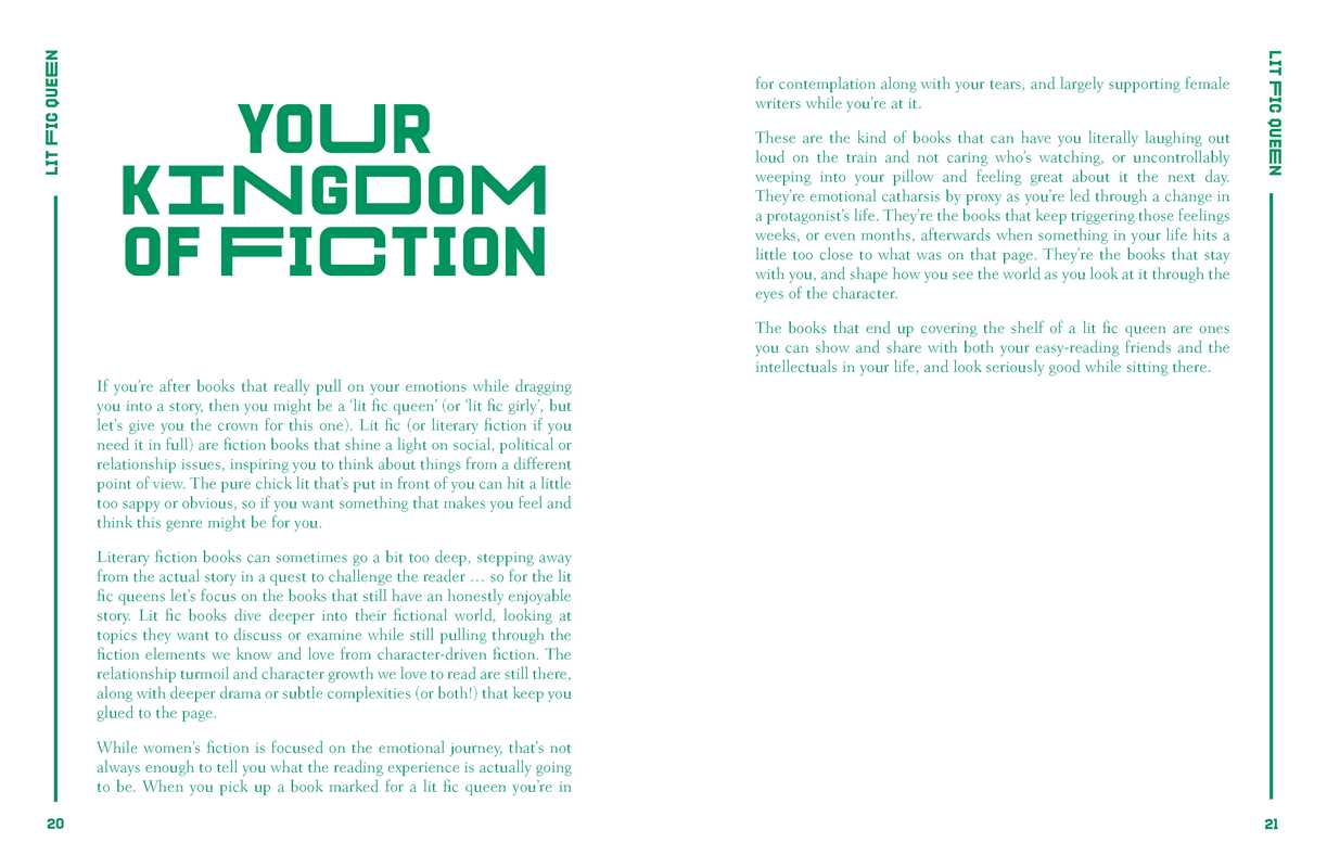 A  Reading Journal: Lit Fic Queen by Sweet  Hearts Press