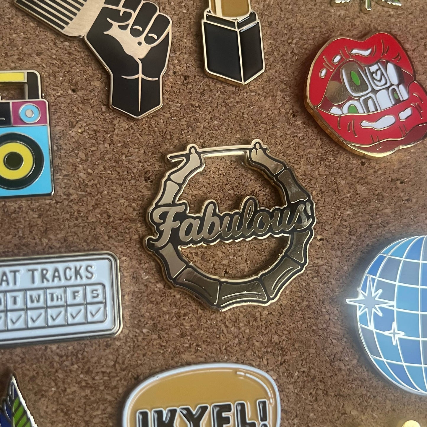 Bamboo Earring Enamel Pin