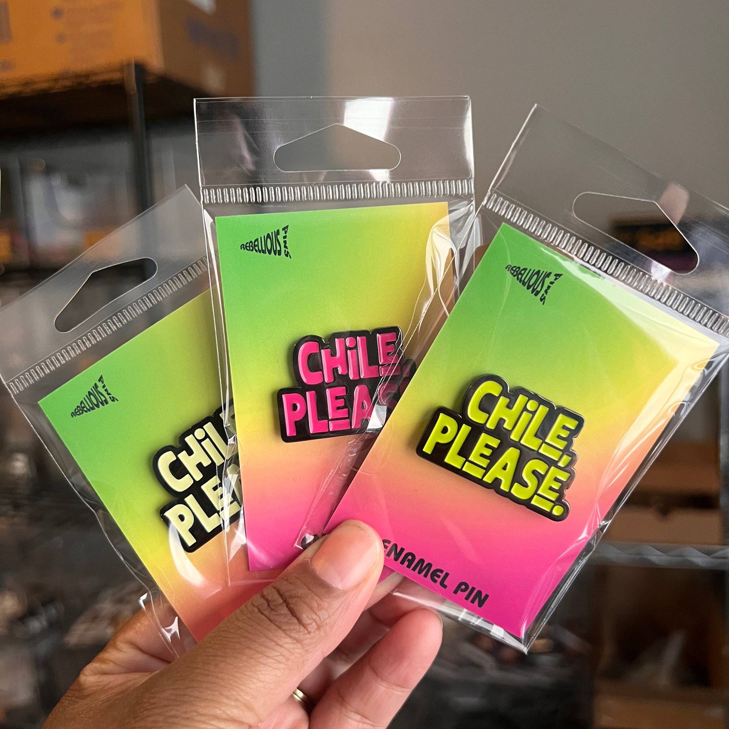 Chile, Please Enamel Pin